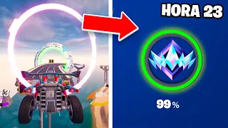 24 Hours TRYING to reach *UNREAL* in ROCKET RACING FORTNITE...