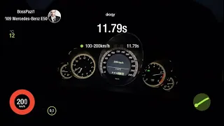 Mercedes-Benz E500 Coupe C207 100-200 km/h Acceleration