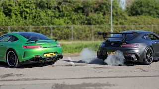 AMG GTR vs AMG GT Blackseries! Cross vs Flat Plane crank!!!