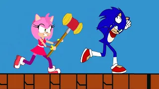 Sonic4 Amy Squad In Maze Supermario - Sonic and amy vs Mommy long legs - Kim Jenny 100