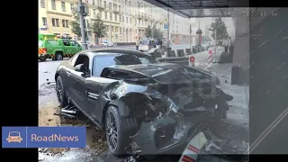 В центре Москвы нетрезвый водитель спорткара устроил ДТП на скорости около 200 кмч