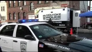 Holyoke P.D. set up mobile stations