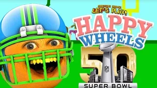 Annoying Orange Plays - Happy Wheels: SUPER BOWL!