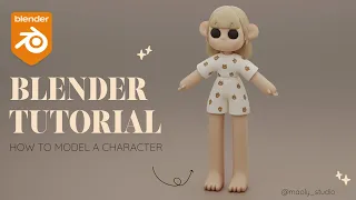 BLENDER TUTORIAL - How to make a cute and simple character