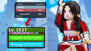 30M GIRL BOUNTY HUNTER ON 1500 LEVEL ACCOUNT In Blox Fruits...