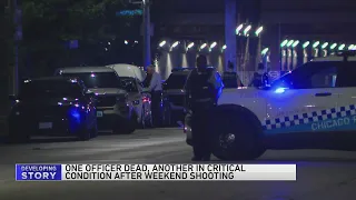 One officer killed, another critically injured in weekend shooting