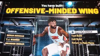 NBA 2K22 OFFENSIVE MINDED WING 26 HOF Shooting Badges Current Gen Build with Next Gen Skills