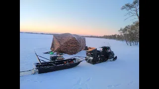 Сани - огонь! Обзор моих снегоходных саней.