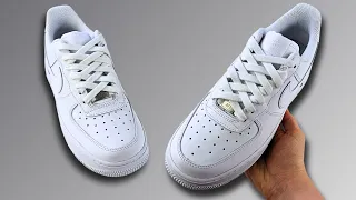 How To Diamond Lace Nike Air Force 1s (Nike Air Force 1 Lacing Style)