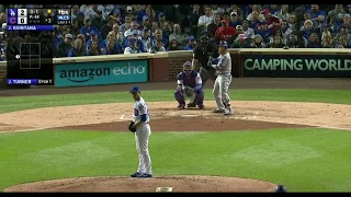 Justin Turner RBI Single vs Cubs | Dodgers vs Cubs Game 5 NLCS