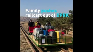 Why did Russian diplomats leave the DPRK by pushing a rail cart?