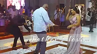 Joe Mettle's Wife Dances with Her Father and Family at Wedding Reception