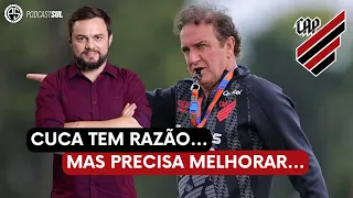 Falta elenco ao Athletico ou o trabalho de Cuca não é bom? Talvez seja um pouco dos dois