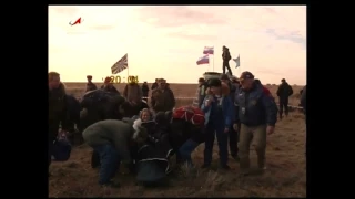 Expedition 49 Crew Lands Safely in Kazakhstan