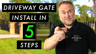 The 5 Basic Steps to Installing an Aluminum or Iron Driveway Gate