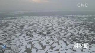 ChinaFromAbove|Taklimakan Desert after Snowfall