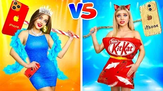 Fashionista POBRE vs RICA || ¡Compara modelos en un desfile de moda! Batalla de RATATA BOOM