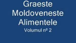 Graeste Moldoveneste - Alimentele