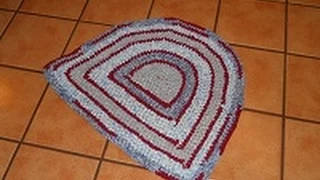 Easy Half Circle Rag Rug (Crochet) Part 3