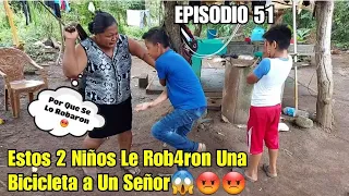 Estos 2 N1ños Le Rob4ron Una Bicicleta a Un Cieg0😭 La Mamá Se Enteró, Mirén Como Los Ag4rro😱😡😡