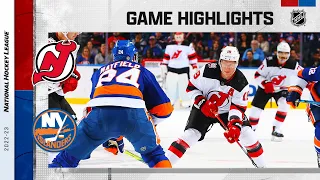 Devils @ Islanders 10/20 | NHL Highlights 2022