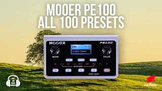 MOOER PE100 - ALL 100 PRESETS