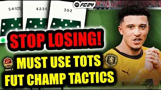 🚨BEST META Tactics for Rank 1 Fut Champions Team of The Season Full Set Up Tutorial - EA FC 24