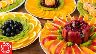 Beautiful fruit CUTTING for the Festive table! 5 Fruit Plates for New Year 2022!