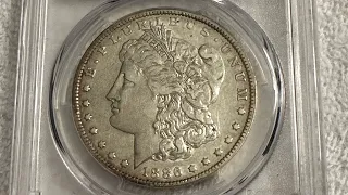 1886-O PCGS XF40 VAM 1A Clashed E Top 100 Morgan Silver Dollar