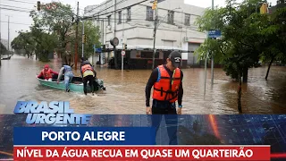 Centro de Porto Alegre tem recuo de água em área afetada por enchentes | Brasil Urgente