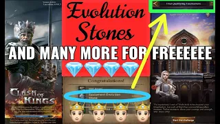 Trail Qualification Tournament | Evolution Stones for free and many more | Clash of Kings