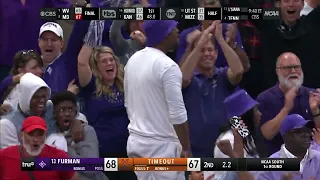 JP Pegues with a game winning triple vs. Virginia