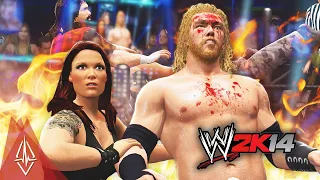 WWE 2K14 30 Years Of Wrestlemania Mode - Ruthless Aggression Part 3 - EDGE VS FOLEY! FLAMING TABLE!!