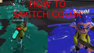 Switching ink color in Splatoon 3!