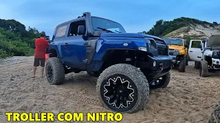 TROLLER AZUL COM NITRO SUBIU A DUNA DO CHEFE