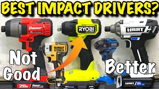 Who Makes the Best Impact Driver?  DIY vs Pro?  Harbor Freight vs HART vs Ryobi vs Dewalt XR Atomic