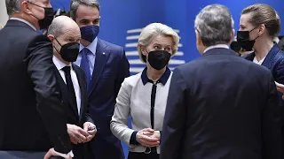 As Russia's invasion of Ukraine continues, EU leaders gather in Brussels to slap drastic sanctions