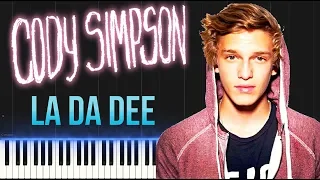 Cody Simpson - La Da Dee (Piano Tutorial Synthesia)