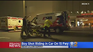 15-Year-Old Boy Critically Injured In Shooting On 15 Freeway