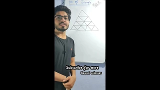 How to count triangles|Reasoning short trick|counting figures short trick|#ssc #railway #shorts