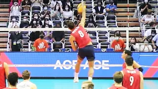 [Spike warm up]    Torey Defalco (OH)  Team USA(United States of America)    Men's Volleyball 2022