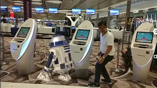 R2-D2 at Changi Airport Singapore