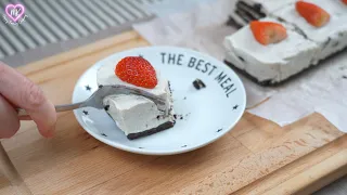 Oreo Ice Box :: No Oven :: Oreo Cheese Cake :: Simple Cool Dessert