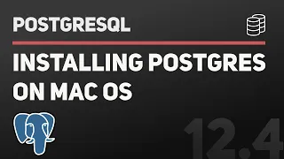 How to set up a Postgres database on your INTEL MAC