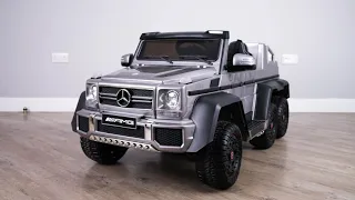 Mercedes Benz G63 6 x 6 with Adult Seat Licensed 12v Battery Electric Ride On Car For Kids