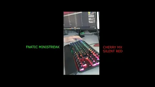 Switch typing comparison razer green, Outemu red and Cherry mx silent red