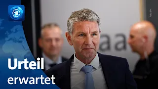 Urteil im Prozess gegen AfD-Politiker Björn Höcke erwartet