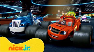 Blaze y Los Monster Machines | Las Carreras más RÁPIDAS y LENTAS de Blaze y AJ | Nick Jr. en Español