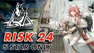 CC#9 Risk 24 (5★ Only) - VS Six More Eggs | Arknights