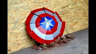 Homemade Heavy Duty FOLDING Captain America SHIELD !!!